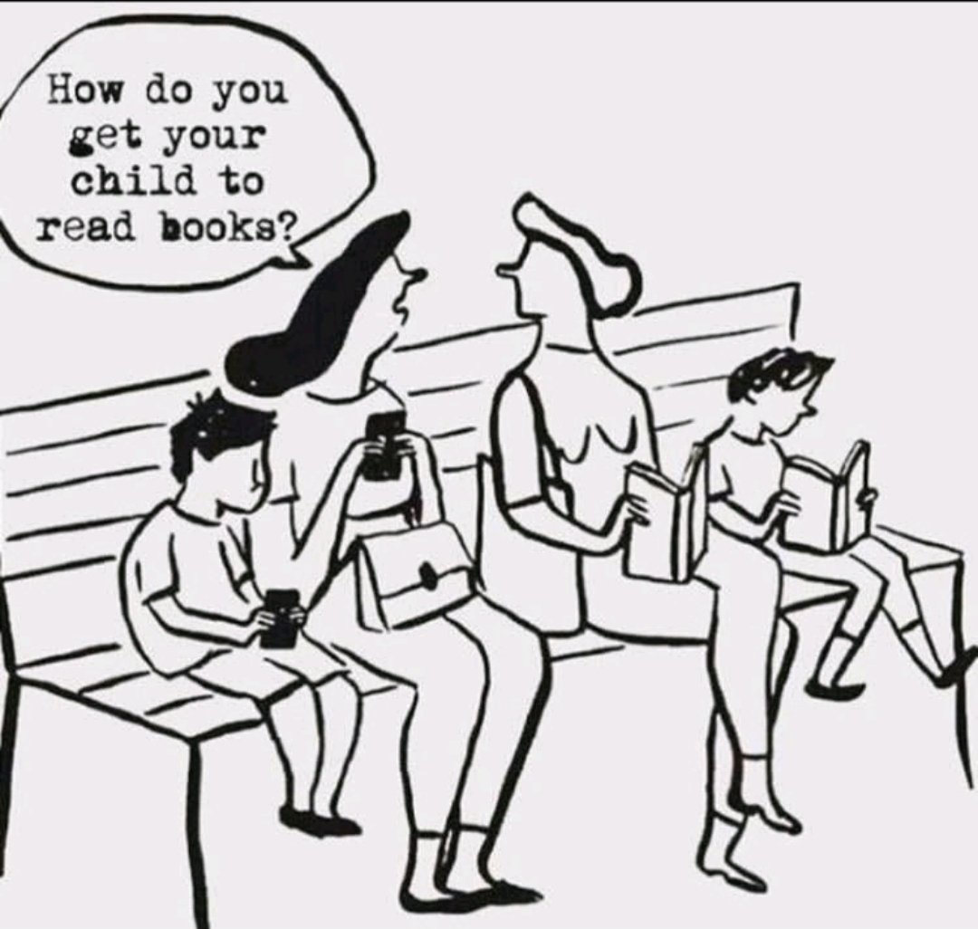 RLivelyPhD's tweet photo. Attention: Parents are role models! If you want to see a specific behavior, model the behavior.
#RoleModel #readingmatter #Reading #behaviortips #parenting #bethechange https://t.co/CZtwOWapgU
