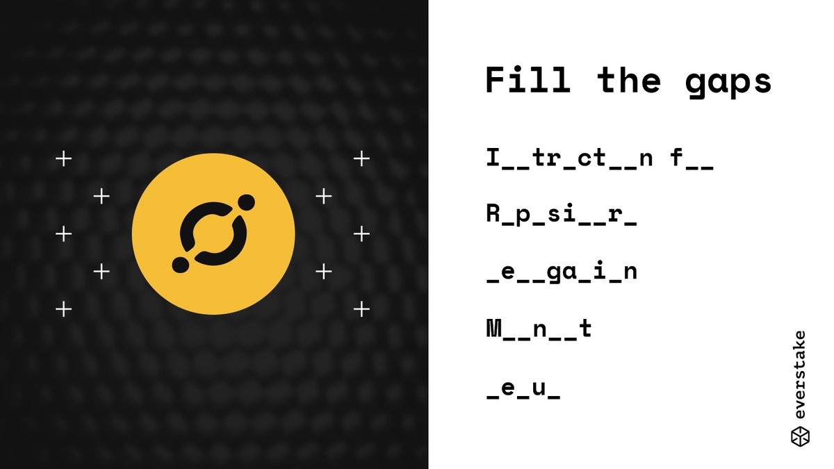vadym_everstake's tweet photo. #ICONists, let's play a little game βΊοΈ
Fill in the missing letters to complete these terms from @helloiconworld and general blockchain terminology π§
Hint - all these words can be found here: https://t.co/0ISrfe2crl https://t.co/gLZkoyv6u7