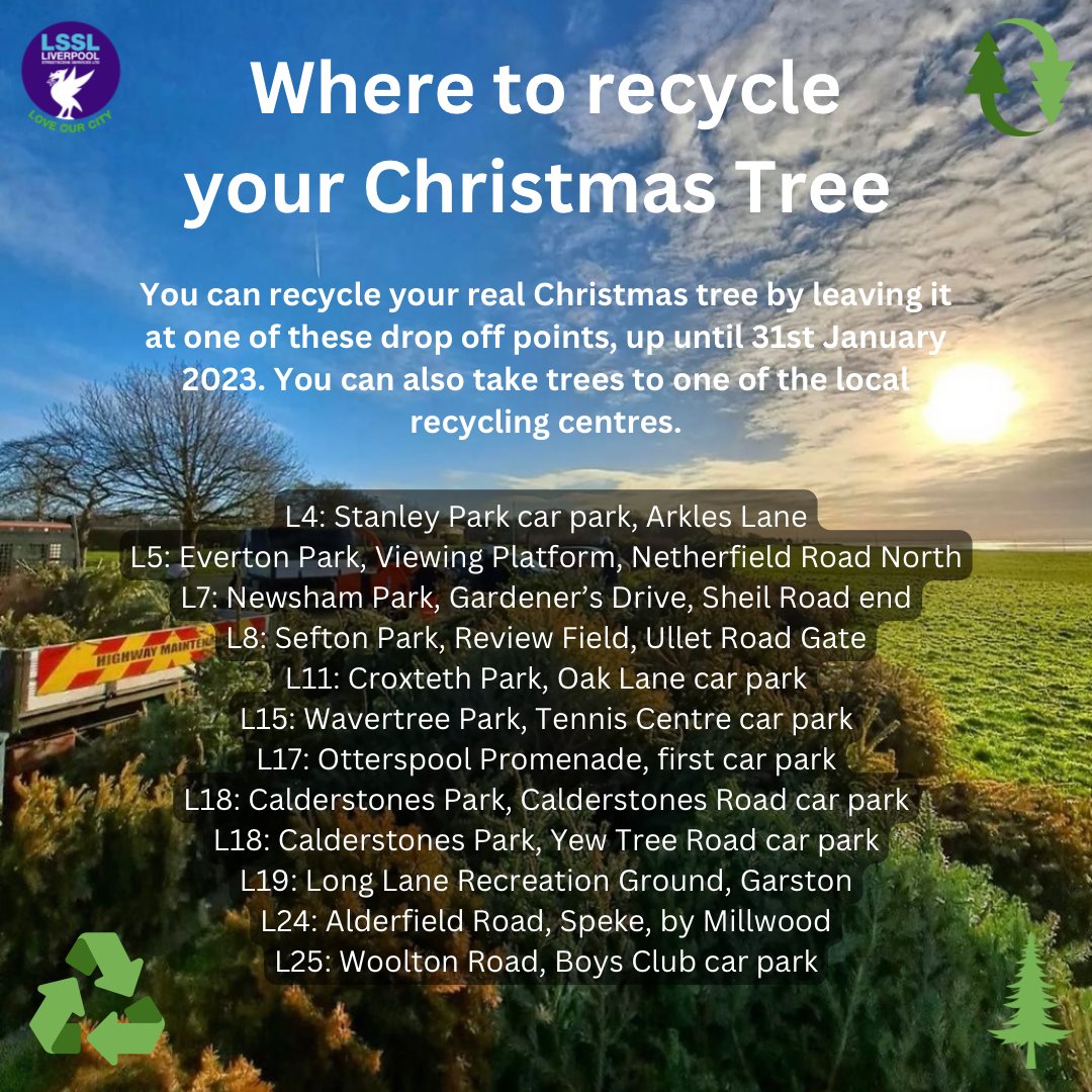 If you haven't got round to it yet, there's still time - Christmas tree recycling points are open until 31st January 2023
#Recycling #RecycleYourTree