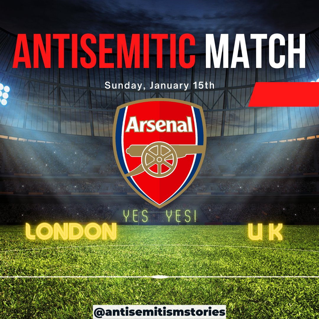 JewishOnCampus's tweet photo. On Sunday (01/15/2023) in London a young Jewish woman was yelled at with antisemitic slurs and expelled from the bar she was in while watching a football game with fellow supporters.
@_katiepricecomedy

#arsenal
#league
#football
#jewish
#antisemitismstories
#antisemitism
#london https://t.co/LKOKQeNIaO