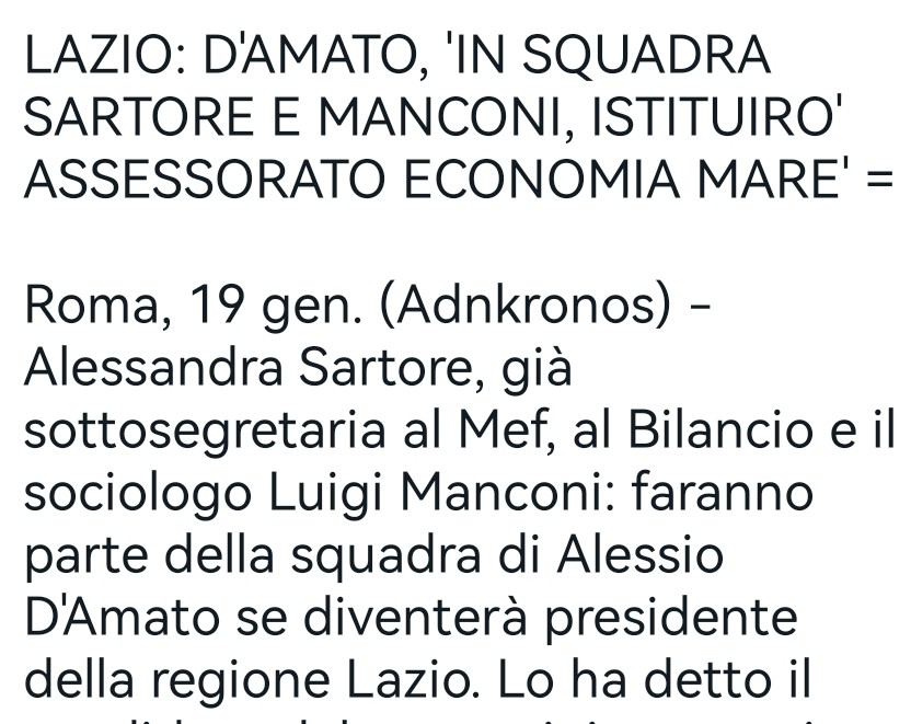 Grazie <a href="/AlessioDAmato_/">Alessio D'Amato</a> per la stima e la fiducia. Sarà un onore per me far parte della squadra di governo della #regionelazio . Ora tutti al lavoro per far conoscere a cittadini, famiglie e imprese le nostre proposte programmatiche. Sono fiduciosa. Sta crescendo il consenso
