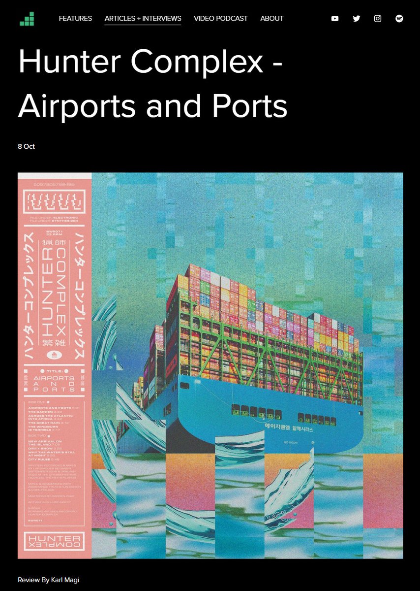 katepple's tweet photo. I am a guest artist on this beautiful album, "Airports and Ports" by Hunter Complex which was released recently, and has already sold out all physical copies! Congratulations to Lars Meijer for creating this spectacular album! https://t.co/4aFXLmJK47 https://t.co/N8nsAWKfMl