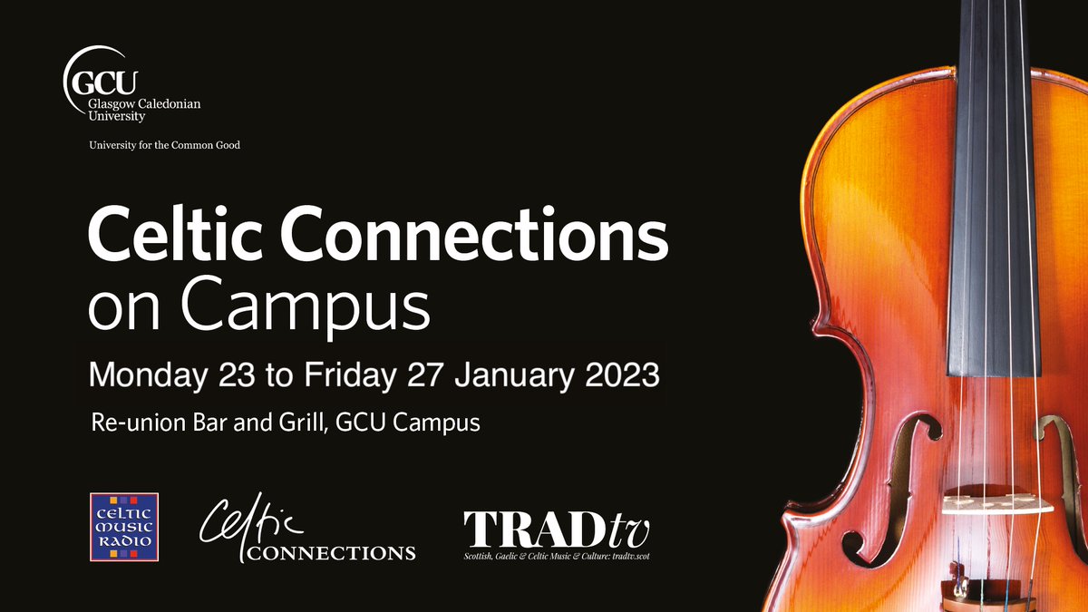 We are streaming LIVE from <a href="/CaledonianNews/">Glasgow Caledonian University</a> Campus all of next week as part of #CCFest23 <a href="/ccfest/">Celtic Connections</a> '23!

Kicking off Monday @ 12PM with performances from <a href="/Liamross2112/">Liam Ross</a> / <a href="/mistandwing/">Mist & Wing</a> / <a href="/theseoldstrings/">Eleanor Dunsdon</a> ...

Subscribe to TRADtv &amp; watch LIVE right here: youtube.com/@TradTV/streams