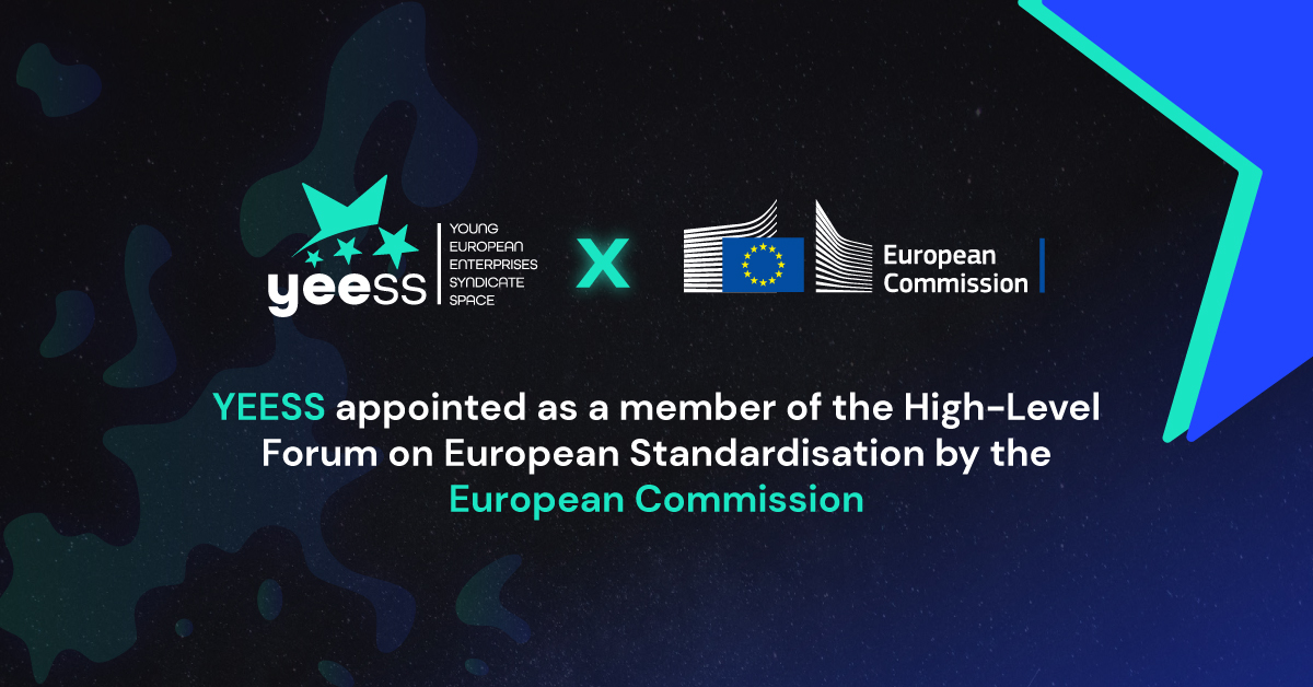 YEESS_Syndicate's tweet photo. We're glad to announce YEESS has been selected as #NewSpace representative among members of the High-Level Forum on 🇪🇺 standardisation.
YEESS VP & @ANYWAVES_ CEO Dr @Nicolas_Capet represents our association as a NewSpace actor for #space topic.
Ready to work with & for #Europe! https://t.co/bYNvrdVmru