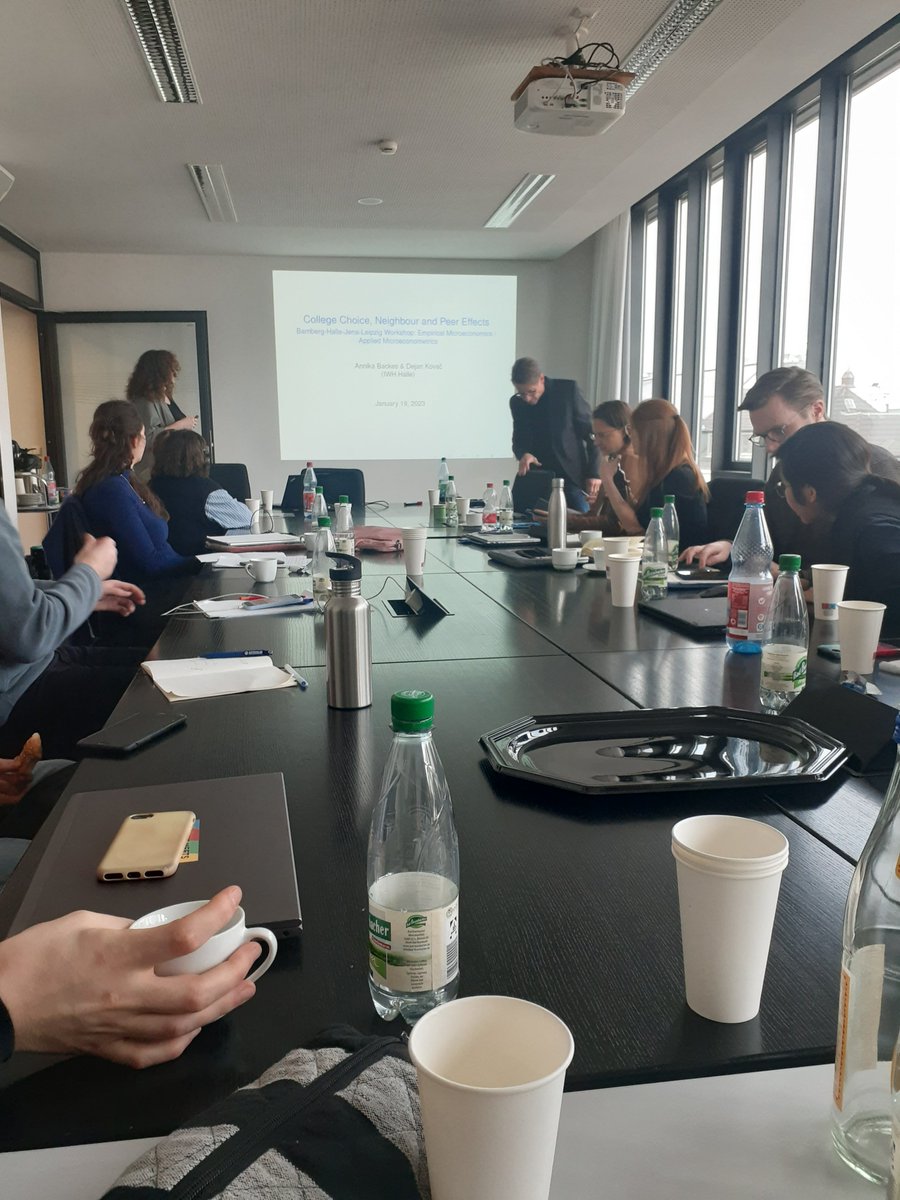 Interesting presentations at the  Bamberg-Halle-Jena-Leipzig Doctoral workshop. Finally in person after 3 years!