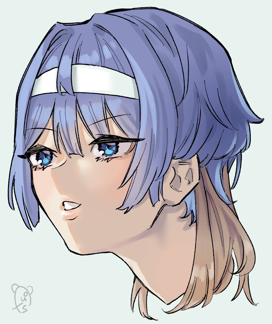 ウルフカットのつづみちゃんイイよねってツイートを見て描いてみました。ウルフカットに合う👍二枚目はささらちゃんの髪色のエクステつけて欲しいなぁーって言う願望! 