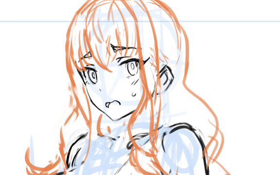 あす公開予定、FANBOX限定コンテンツ用カット、ラフまで。 