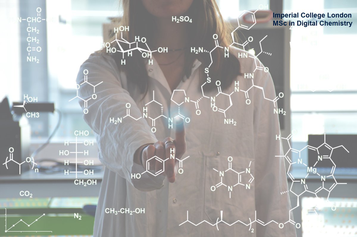 Apply now for exciting online MSc in Digital Chemistry @imperialcollege starting Oct 2023. Flagship course from @ImperialDigiFAB & @impchemistry Discover & contribute to new era in digital molecular design! #digitalchemistry @RoySocChem #Industry40 imperial.ac.uk/study/courses/…