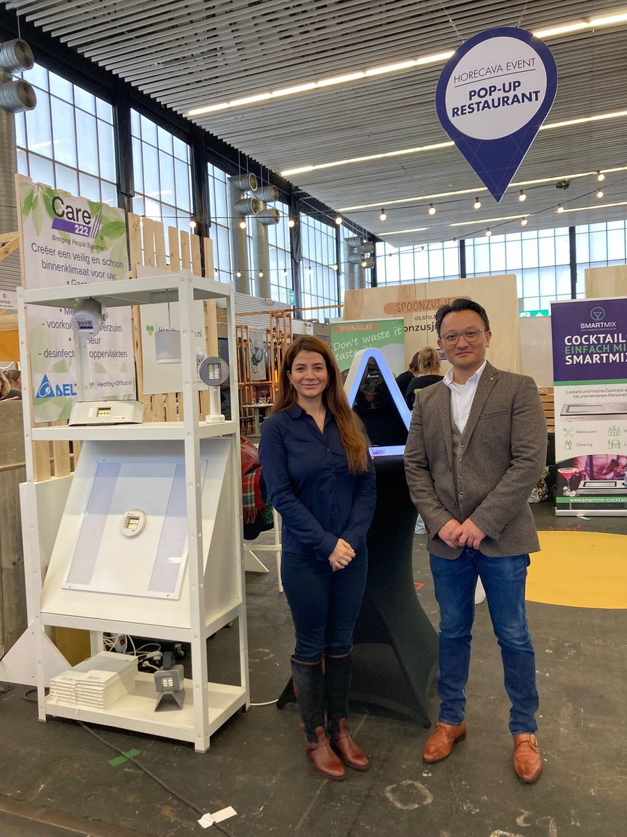 DeltaEMEA's tweet photo. Delta’s Lighting Solutions team - together with our partner, https://t.co/Jtb3UA6JwG - demonstrated Delta’s Far-UVC Care 222® disinfection series at the largest hospitality fair in the Netherlands.
@Horecava https://t.co/hIFfLKwSbz
#ledlighting #horecava #lighting https://t.co/qVt6U4TjO1
