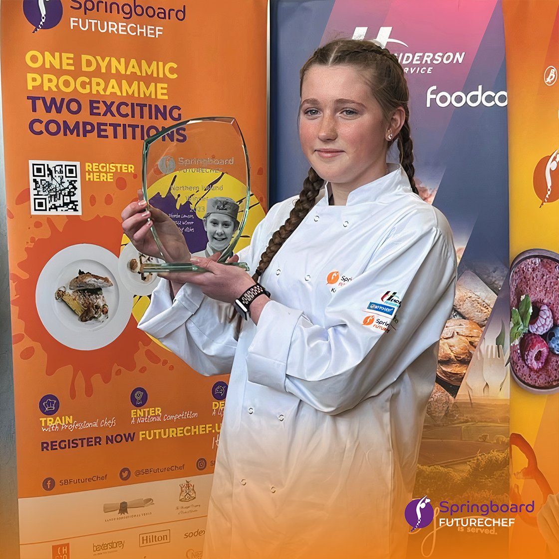 SBFutureChef's tweet image. We held our second Regional Final in Northern Ireland 🍽️

A massive well done to our newest National Finalist, Kristen! 🏆

Kristen will be mentored by @jamesdevine2, ahead of the National Final in March 🙌

#Springboard #FutureChef #NorthernIreland