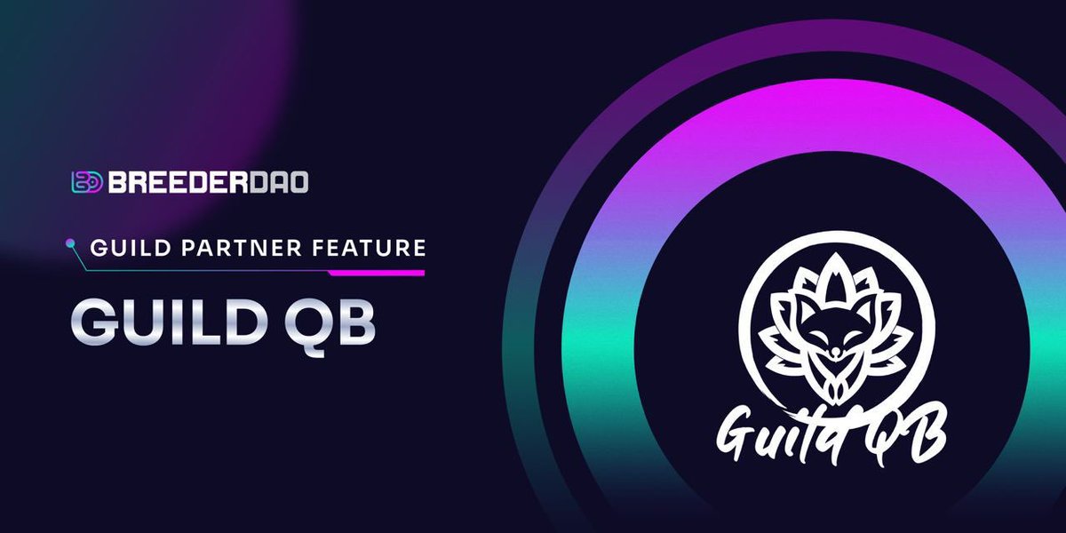 🌟🛡Guild Partner Feature🛡🌟

We are excited to feature our guild partner, <a href="/GuildQB/">GuildQB🦊</a> - a social Web3 platform and community of NFT game players dedicated to GameFi. #BreederDAOGuildPartnerFeature

Learn more👇