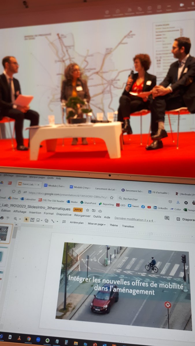 Lancement du laboratoire d'innovation urbaine <a href="/LaCoqueNumeriq/">LA COQUE</a> Pour Laura Foglia du <a href="/theShiftPR0JECT/">The Shift Project</a>, il faut lutter contrer les imaginaires du "Système voiture". Dans un système alternatif, les modes de transport les moins carbonés seraient au centre du système.
#MedLabUrbain