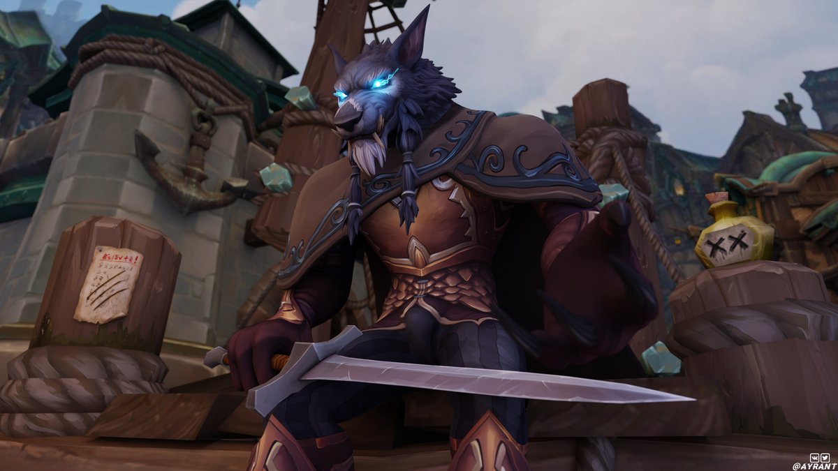 *Worgen* - Hey traveler! Would you like to join me?

I liked the appearance of this worgen so much that I decided to make art with it :3

🔍Tags: #WorldofWarcraft #Warcraft #Blizzard #Worgen #Wolf #deathknight