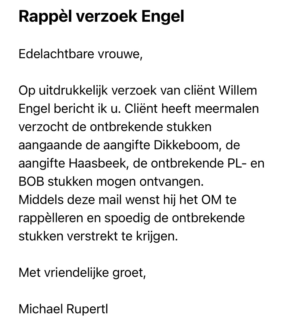 dancalegria's tweet photo. Overigens, mocht je bij @Het_OM werken, stuur deze stukken even door. We wachten er al 10 maanden op en sinds 20 juni 2022 negeren jullie een opdracht van de rechtbank. Wel zo netjes om de 2 primaire aangiftes van Dikkeboom en Haasbeek en het BOB dossier compleet te maken. https://t.co/CpW10dH9uM