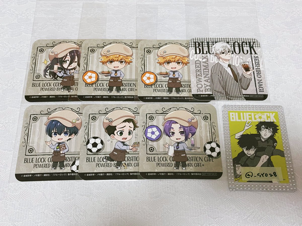 _SYO28's tweet photo. 【交換】ブルーロック ブルロ animax cafe コースター 特典

譲┊凪 潔 國神 御影 蟻生 時光

求┊蜂楽

郵送 > 要相談ですが、横浜.町田.(新宿)お手渡し可能。凪は同種との交換のみ。検索からでもお気軽にお声掛けください。よろしくお願い致します。 https://t.co/OSdf6Jvght