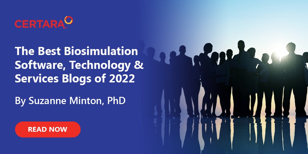 Certara's tweet photo. To celebrate the New Year and move forward into 2023, Certara's Suzanne Minton, PhD rounded up some of our most insightful and interesting blogs from 2022. Check out this curated collection of the best #biosimulation software &amp; technology blogs of 2022 👉 https://t.co/tdGwAyEEI6 https://t.co/6vMtcY69vC