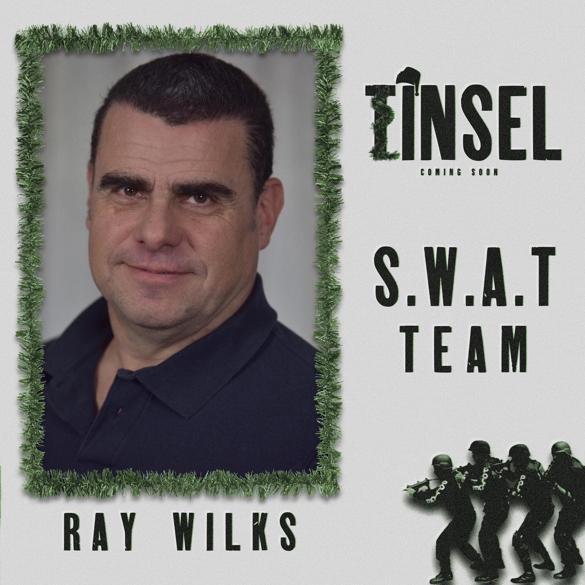 TinselFilm's tweet photo. 📣CASTING ANNOUNCEMENT📣 
Woop-woop! That's the sound of da police! 🚨 
We’re buzzing to announce the casting of RAY WILKS, as a member of our SWAT TEAM! 
Ray brings over 30 years of Police experience to our set! Welcome to TEAM TINSEL, Ray! 🍾 https://t.co/pKLDi8X09O