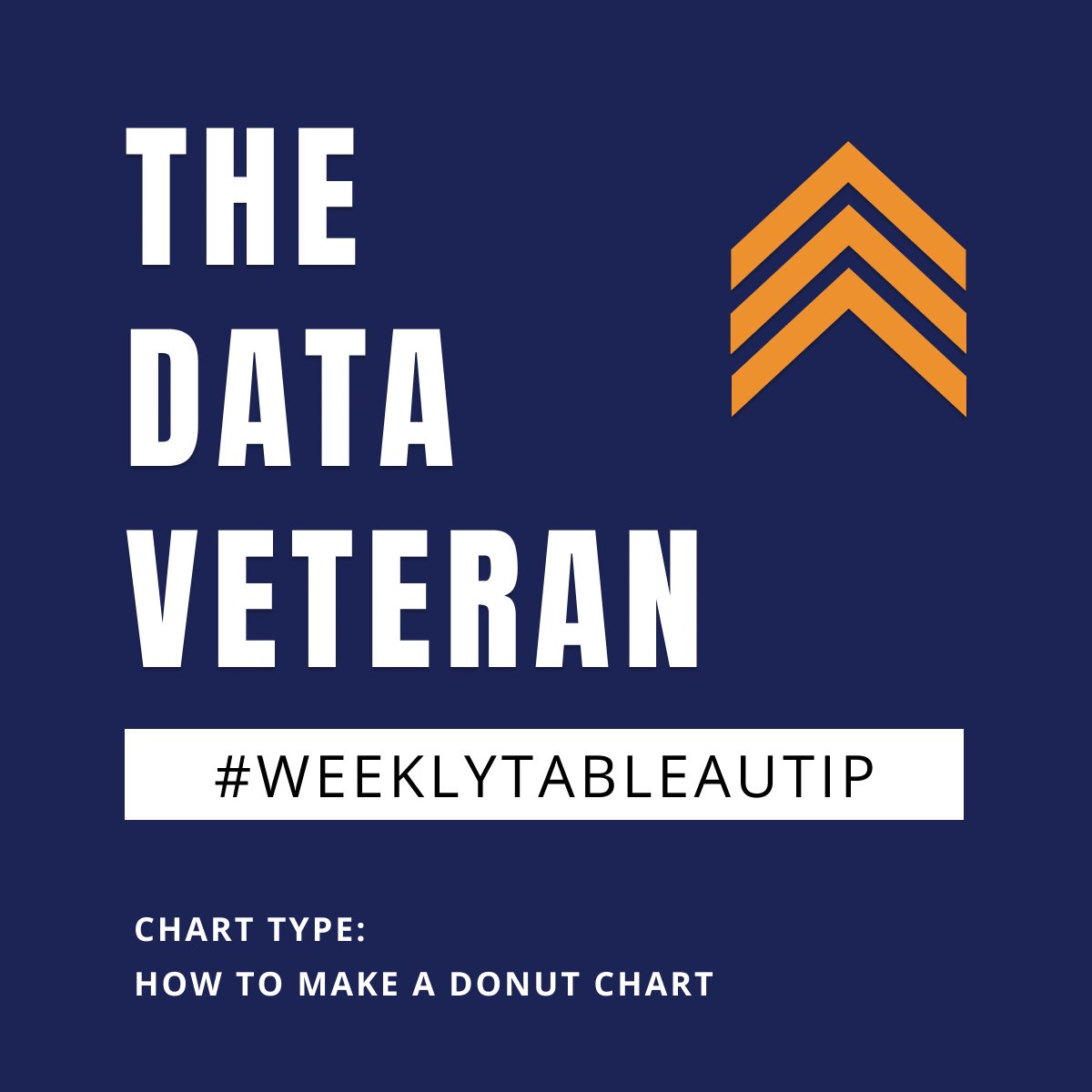 thedataveteran's tweet photo. Hey #datafam I have another 💥 #WeeklyTableauTip 💥 coming your way! This week I show you how to make another chart type in #tableau, the donut chart. Yes this is a modified pie chart so same rules apply. Don't do more than 3 dimension members in your angle, etc, etc. https://t.co/lkqggnVaBX