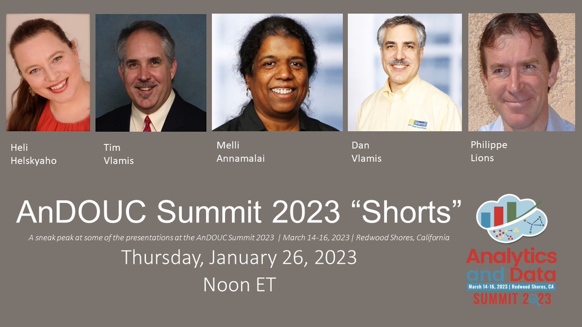 AnDOUC Summit 2023 "Shorts"👟
Thurs. Jan 26 | Noon ET USA
 A highlight of sessions featured at the AnDOUC Summit 2023 | March 14-16 | Redwood Shores, CA
Join <a href="/philippe_lions/">Philippe Lions</a> <a href="/dvlamis/">Dan Vlamis</a> <a href="/HeliFromFinland/">Heli Helskyaho</a> <a href="/AnnamalaiMelli/">MelliAnnamalai</a> 
Register for FREE:  ow.ly/3nhA50Muz5n