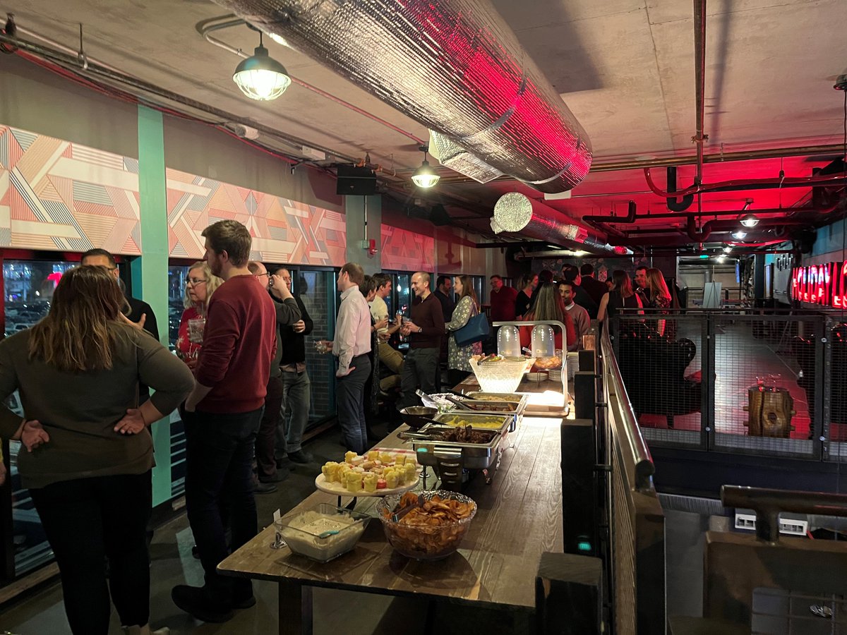 NewryCorp's tweet photo. #ThrowBackThursday to Newry's 2022 holiday party @punchbowlsocial #throwback #tbt https://t.co/Kr2SC7tN3H