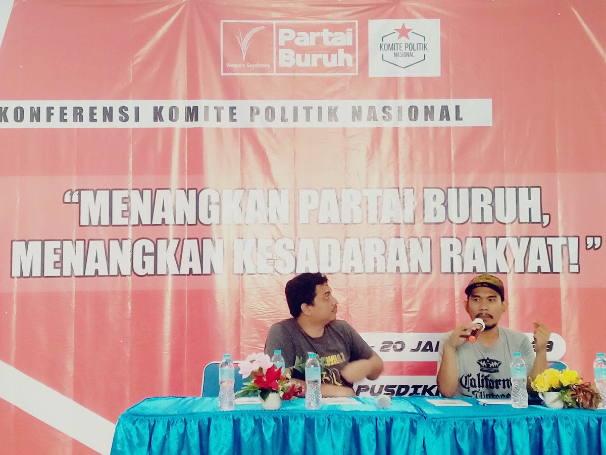 EXCOPARTAIBURUH's tweet photo. Komite Politik Nasional menggelar agenda konsolidasi untuk pemenangan Partai Buruh selama 2 hari di Puncak, Bogor, 19-20 Januari 2023. https://t.co/3N3anH7z1d