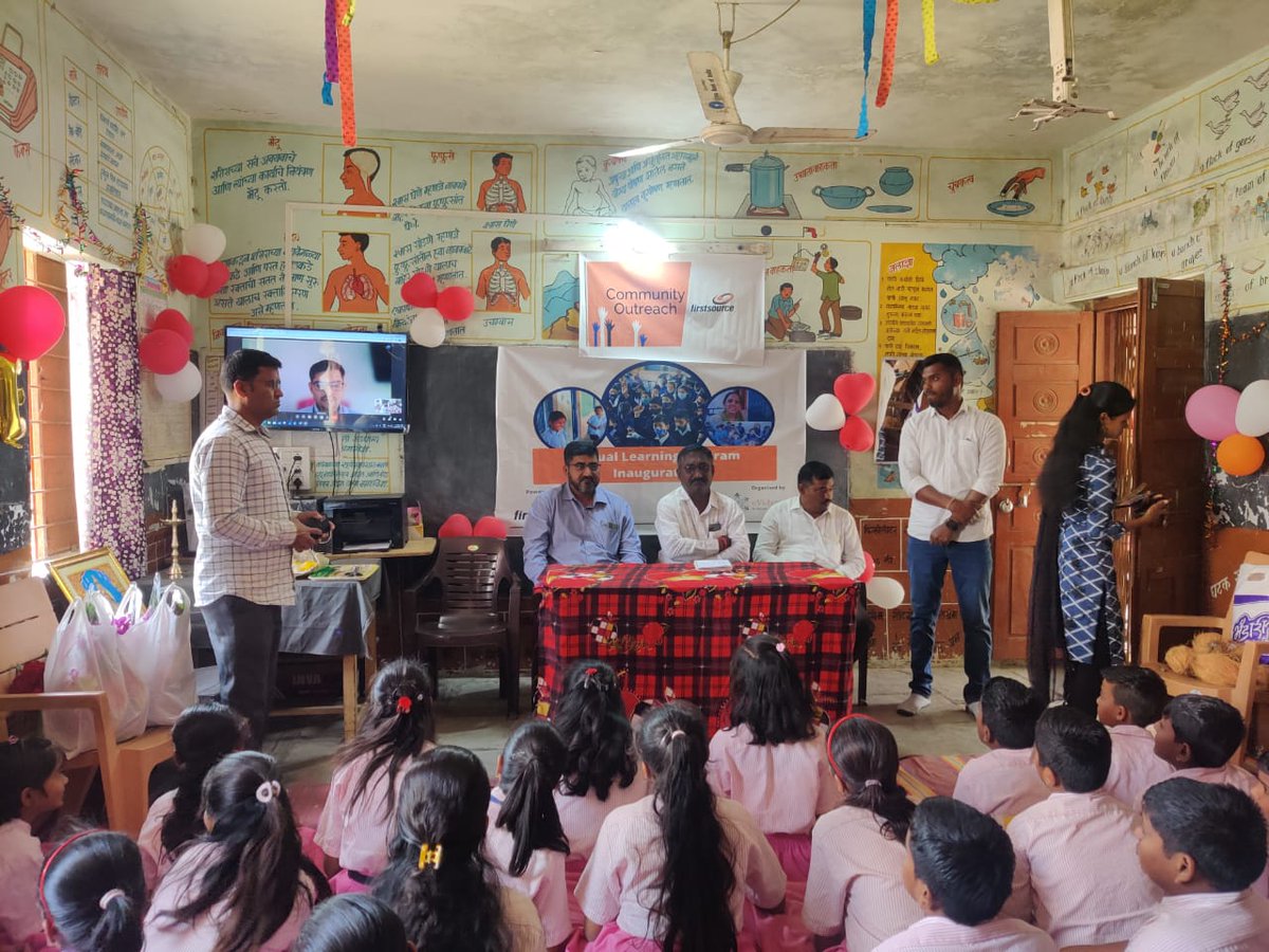 firstsource's tweet image. Engaging our #DigitalFirstDigitalNow approach for the greater good of communities, Firstsource has launched a ‘Virtual Learning Program’ with eVidyaloka Trust to empower rural children in Maharashtra, India.
#ESGatFirstsource #CommunityOutreach #VirtualClassrooms #SourceofGood