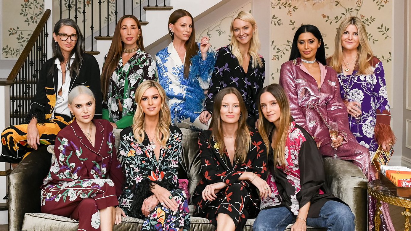 Queens of Bravo on X: Jenna Lyons at Nicky Hilton's Valentino Pajama party.  We love a #RHOBH x #RHONY crossover!  / X