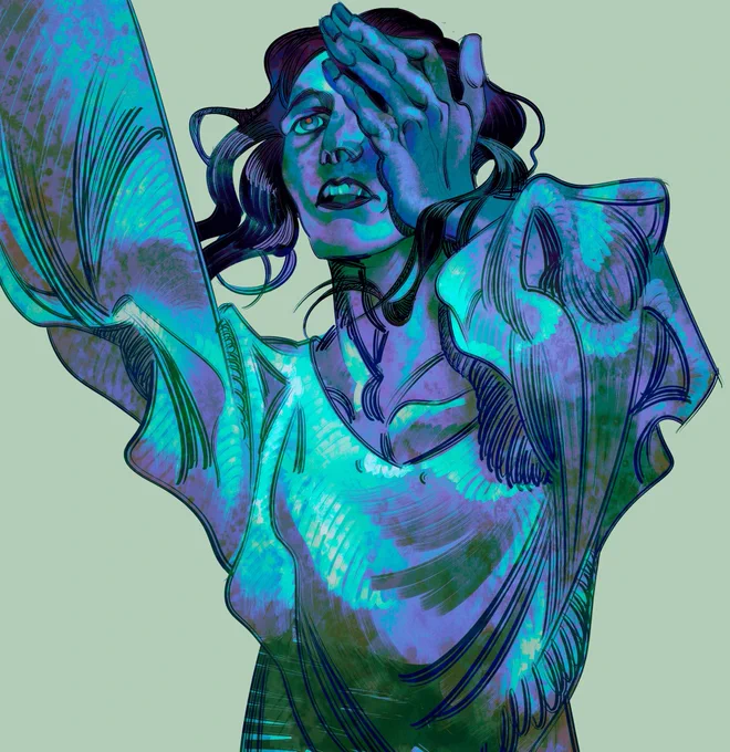 QRT with your blue art   
