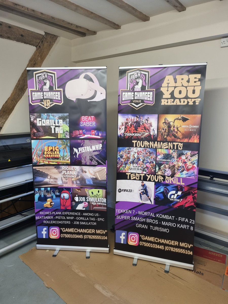 A great print run for a local gaming company:

21 x A4 posters
14 x Stickers 100mm x 100mm
2 Roller banners

Get in touch for any projects that you have

Sales@whitehouseprint-design.co.uk 

#posters #Stickers #rollupbanner #lichfieldbusiness #STAFFORDSHIRE