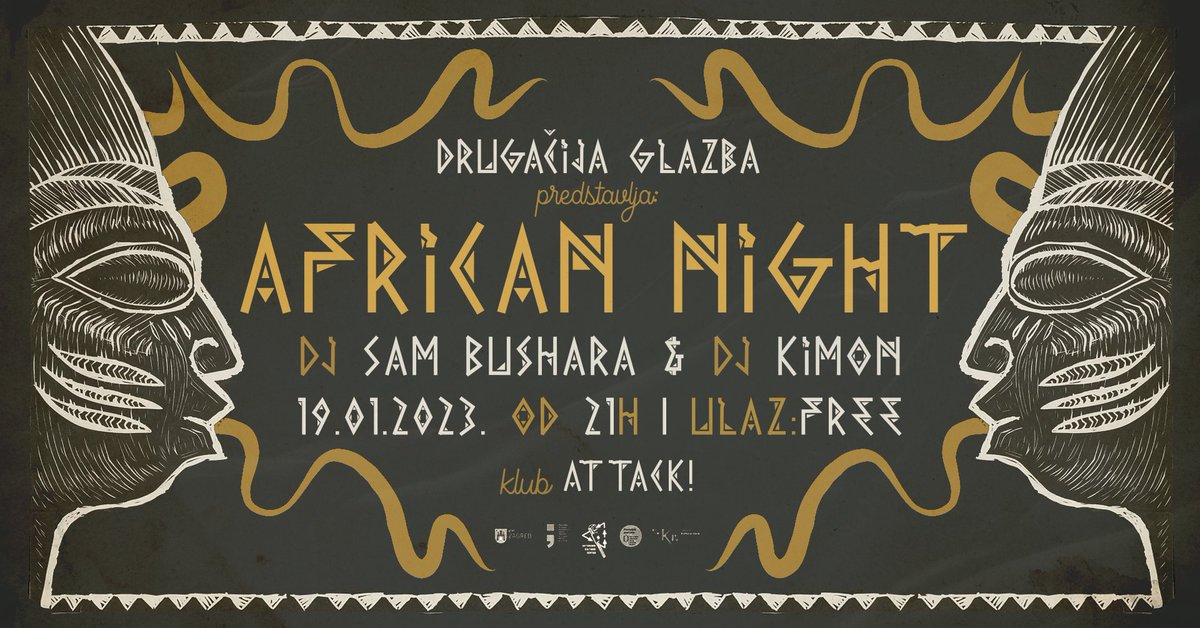 AKCAttack's tweet photo. 🥁Last call - večeras od 21.00 u klubu attack - Drugačija glazba - Afican Night - afro reggae party
Dođi na ples, jer četvrtak je novi petak!🕺
👉https://t.co/nfJSraIgAH https://t.co/qzLghYsRsZ