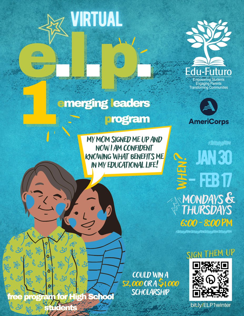Do you have a kid in High School? Hurry up!!! Sign them up now for ELP 1!!! bit.ly/ELP1winter

<a href="/APSVirginia/">Arlington Public Schools</a> <a href="/fcpsnews/">Fairfax Schools 🌟</a> <a href="/ACPSk12/">Alexandria City Public Schools</a> <a href="/PWCSNews/">PWCS</a> <a href="/JacksonReedHSDC/">Jackson-Reed High School</a> <a href="/Chantilly_HS/">Chantilly High School</a> @WoodbridgeHS <a href="/OaktonHS/">Oakton High School</a> <a href="/GeneralsPride/">Washington-Liberty HS</a> <a href="/HerndonHS/">Herndon High School</a> <a href="/LVHS_official/">Loudoun Valley HS</a> <a href="/FallsChurchHS/">Falls Church HS</a> <a href="/Gar_Field_HS/">Gar-Field HS PWCS</a> <a href="/FCPSR3/">FCPS Region 3</a>