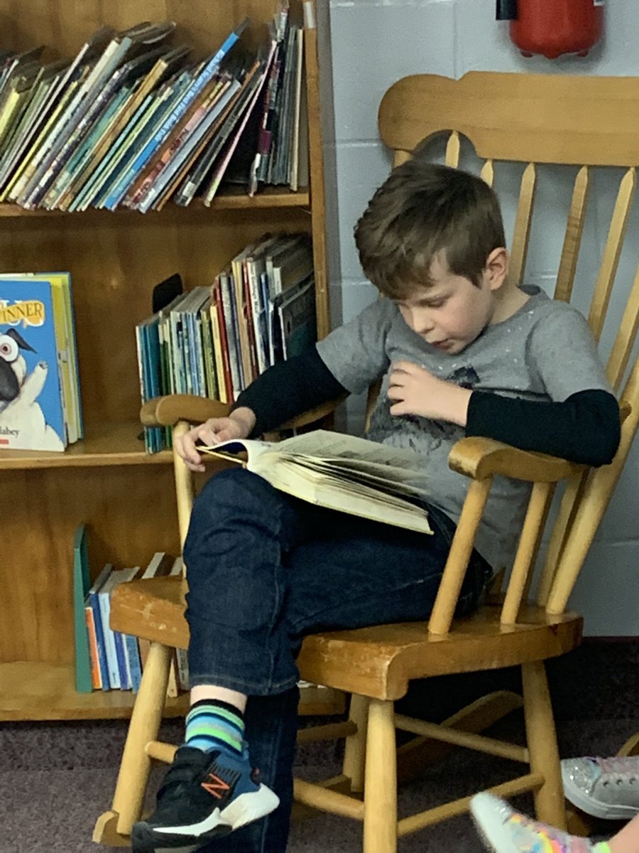 Reading for the love of it. Students had the option of reading quiet in the library this lunch - 40 came out!!! They loved it!!