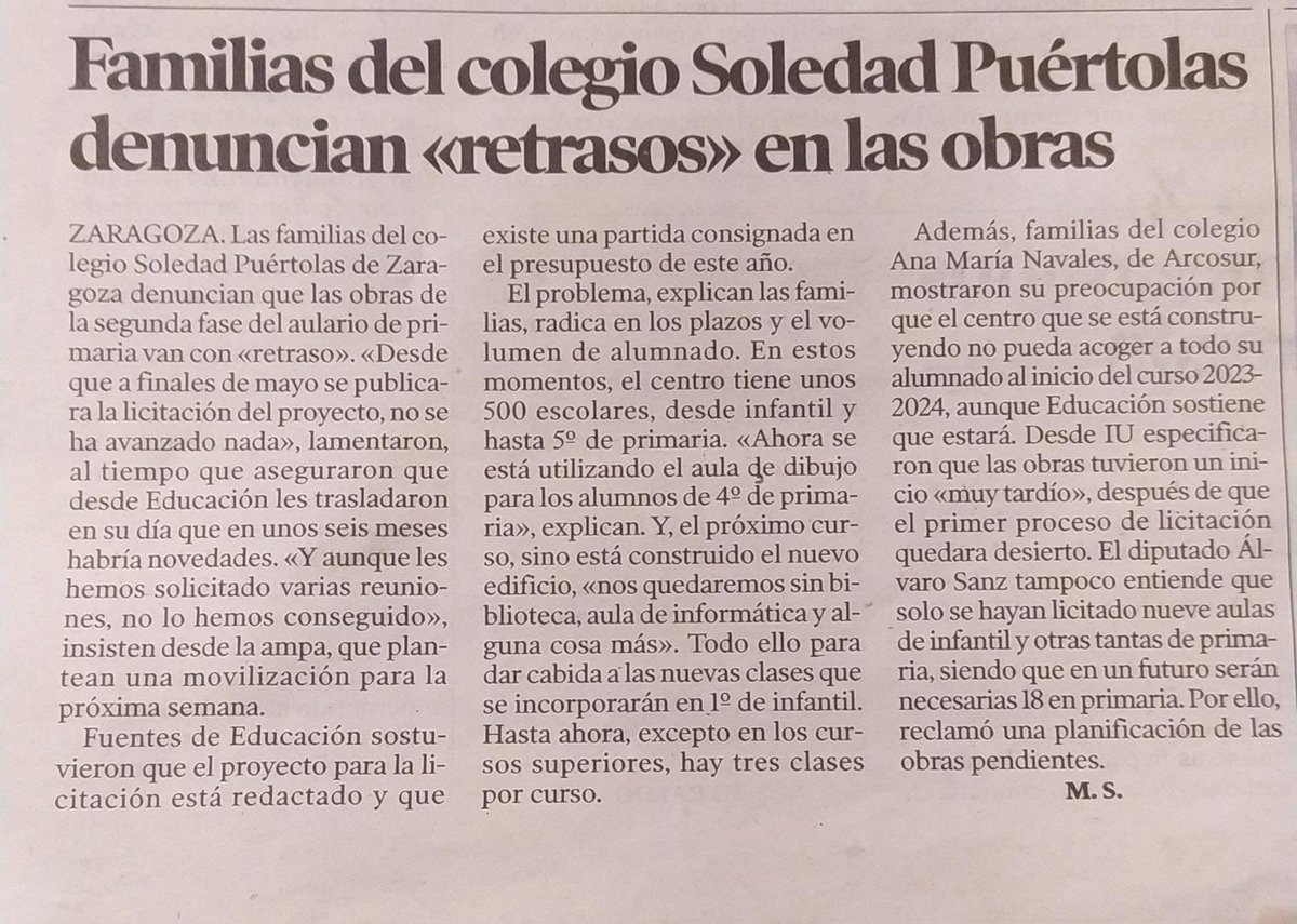 AMPA Piratas V4 CPI Soledad Puértolas tweet media