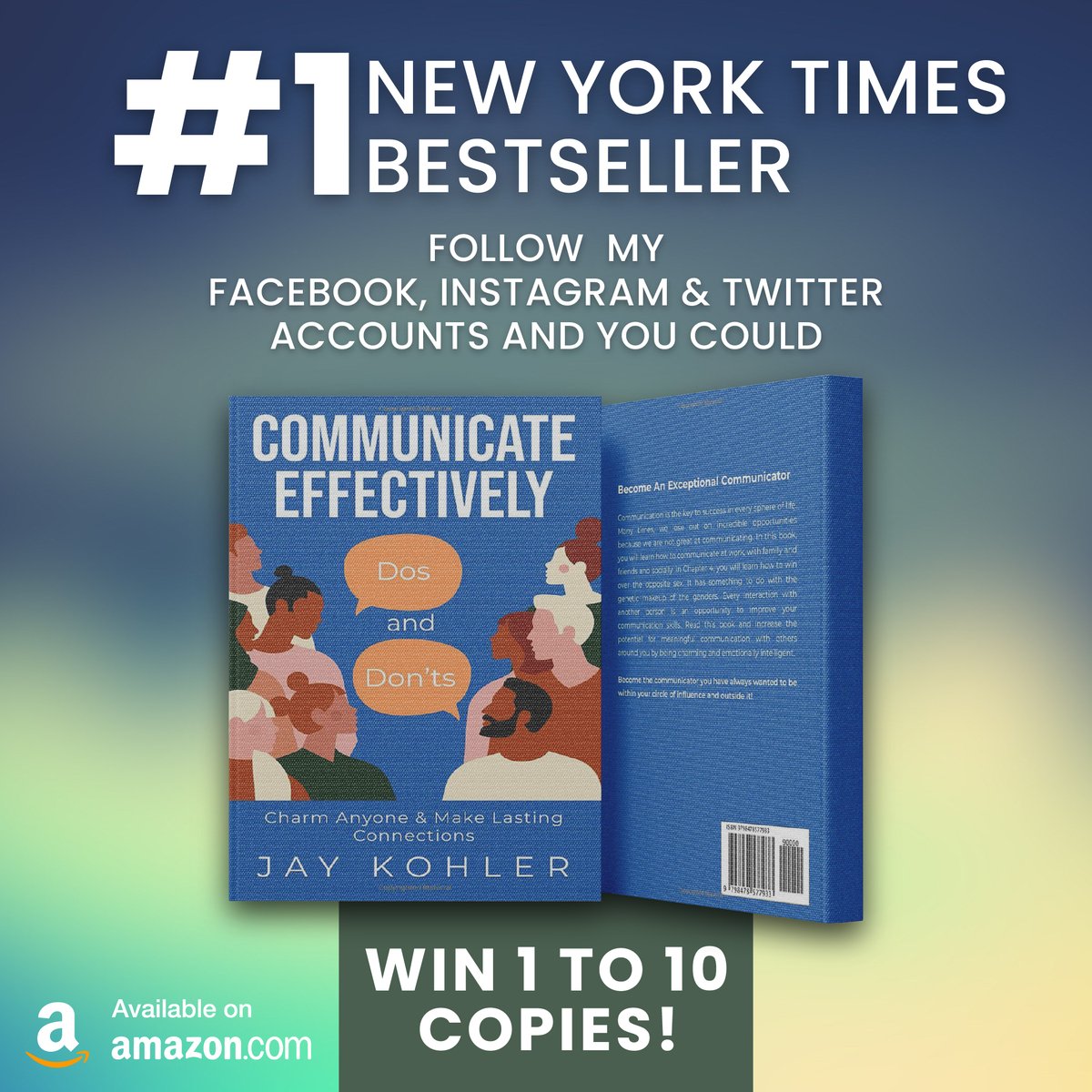 We are #celebrating the #paperback publication of #CommunicateEffectively by giving away 10 copies to our readers! To ##win a copy, please #subscribe to my social media pages. If you have already liked my pages, you are automatically entered into the #giveaway.