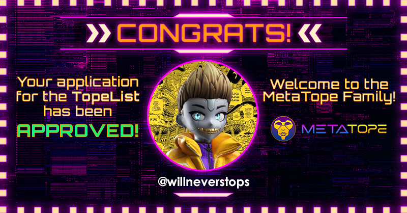 topelist's tweet photo. Congratulations @willneverstops you have been approved for the #TopeList - welcome to the family! All approved applicants receive 7 bonus points toward our Mutant Hounds Collar giveaway on Friday at 12pm PST!! Congrats ππ https://t.co/sH3htAf4j5