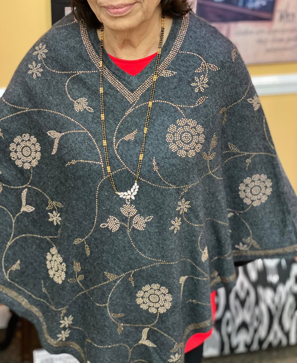 j_catma's tweet photo. Bring a little sparkle to your day ✨
Our cashmere blend poncho comes in 3 colors and several patterns! 
One size. https://t.co/a7OUv3c4bh