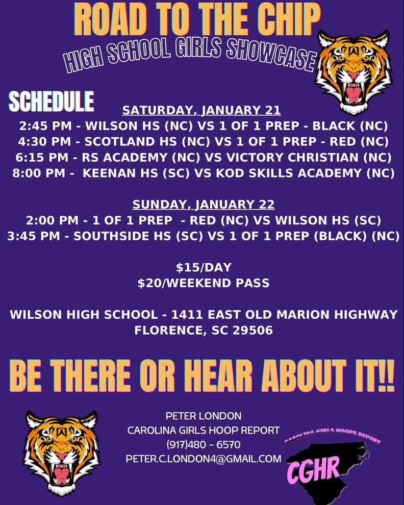 CghrMedia's tweet photo. π #CGHRMedia
#RoadToTheChip
π¨ TEAM SPOTLIGHT π¨
#WilsonHS (SC)
This young group played extremely well during #NCBattleForTheCrown
They will be on their home court this weekend.
Schedule
1/21/2023 - 2:45 PM
VS - @1of1PrepWBB Black
1/22/2023 - 2:00 PM
VS - @1of1PrepWBB Red https://t.co/hQwaAsXm7u