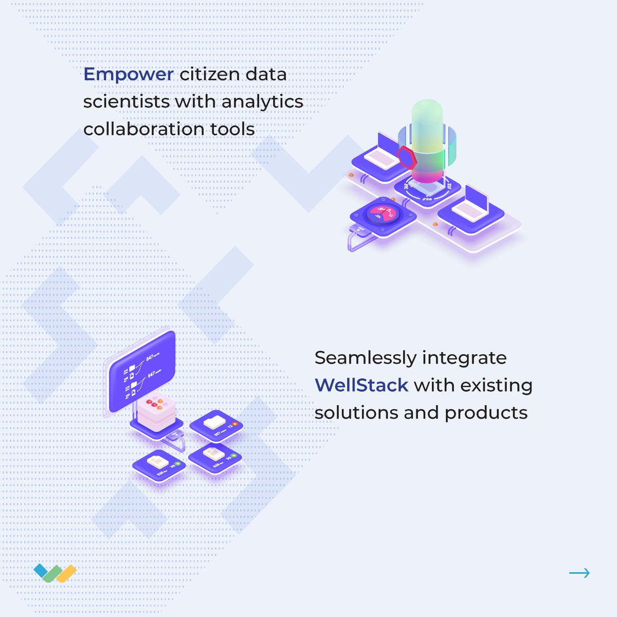 WellStack_ai's tweet image. WellStack’s #dataanalytics platform helps #healthplans to establish a uniﬁed data foundation and create longitudinal health records to establish a relationship between clinical outcomes and ﬁnancial implications. Learn more here: wellstack.ai

#healthcaredata #payers
