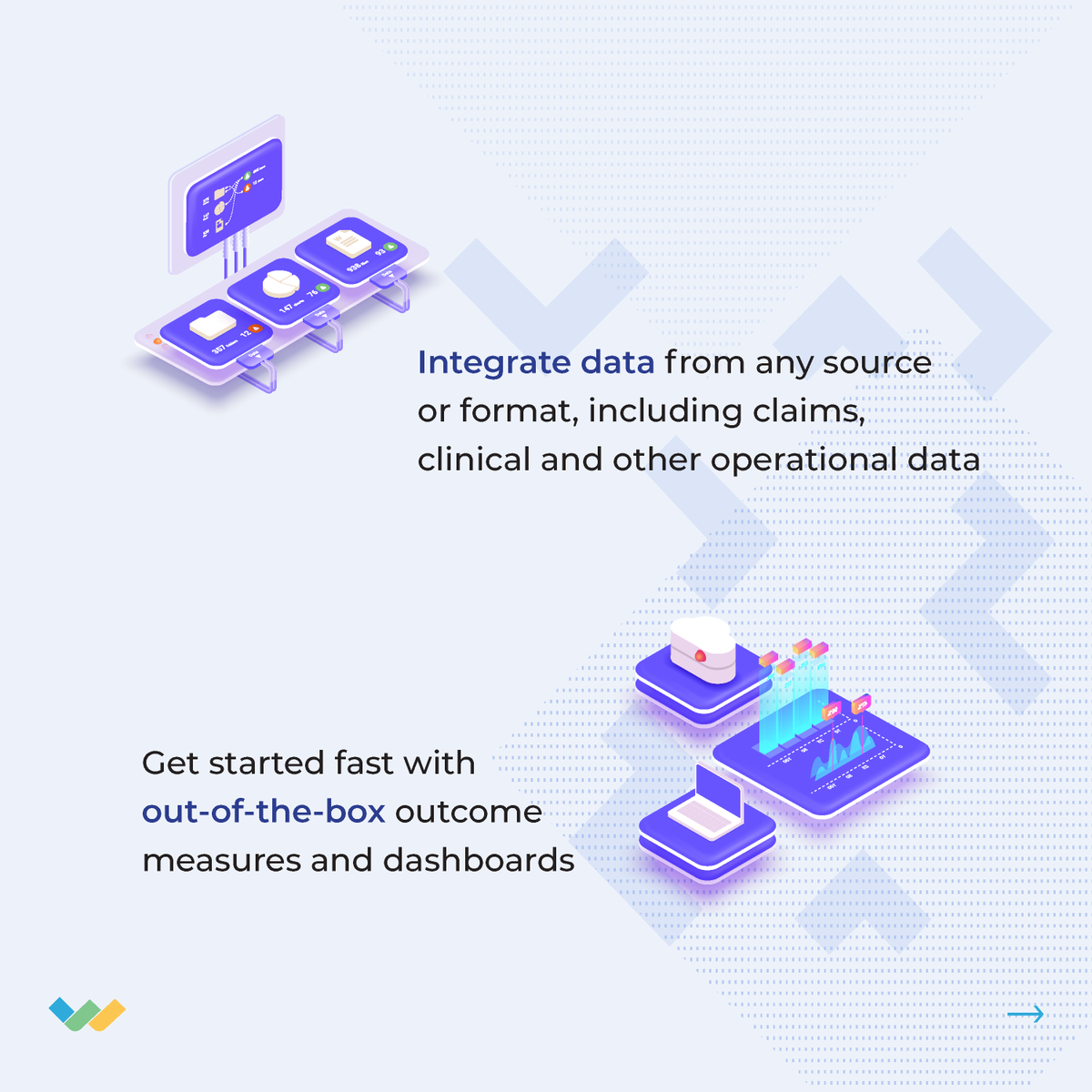 WellStack_ai's tweet image. WellStack’s #dataanalytics platform helps #healthplans to establish a uniﬁed data foundation and create longitudinal health records to establish a relationship between clinical outcomes and ﬁnancial implications. Learn more here: wellstack.ai

#healthcaredata #payers