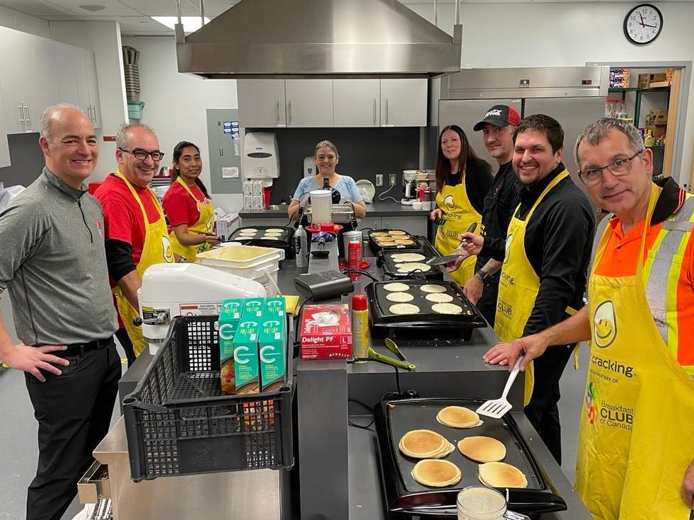 Big shout out to Mrs. B, Ms. Herridge and the fine folks from Coca-Cola Regina <a href="/cocacola_ca/">Coca-Cola Canada</a>  for putting on a delicious pancake lunch for all of us today.  We appreciate you. <a href="/RegPublicSchool/">Regina Public Schools</a> #community
