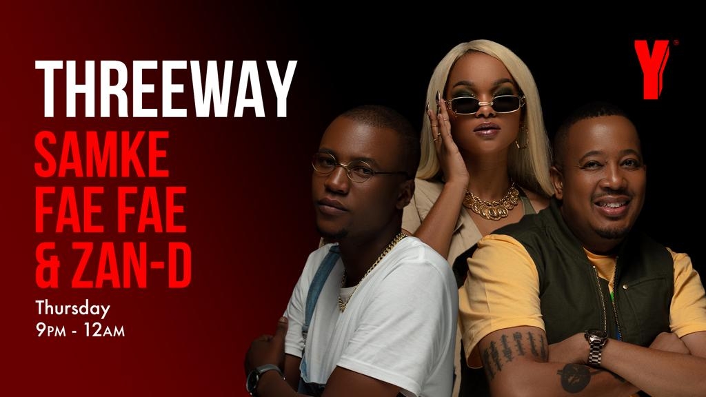 Yfm's tweet photo. We’re halfway through the 1st month of 2023! Coming up on #Threeway tonight with @OG_Samke &amp; @DjZanD

Let's have some fun with @DjPhenom on the 1s and 2s while @Maggz100 joins the team in the studio for the playlist takeover.
#Threeway https://t.co/UwvyKH7mCw