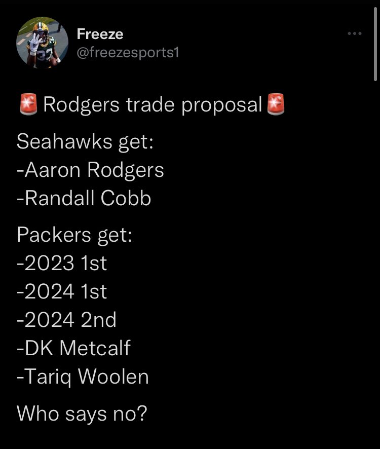 jacobsports12's tweet photo. The Packers might have the most delusional fanbase of all time……. https://t.co/67vuKwTQNx