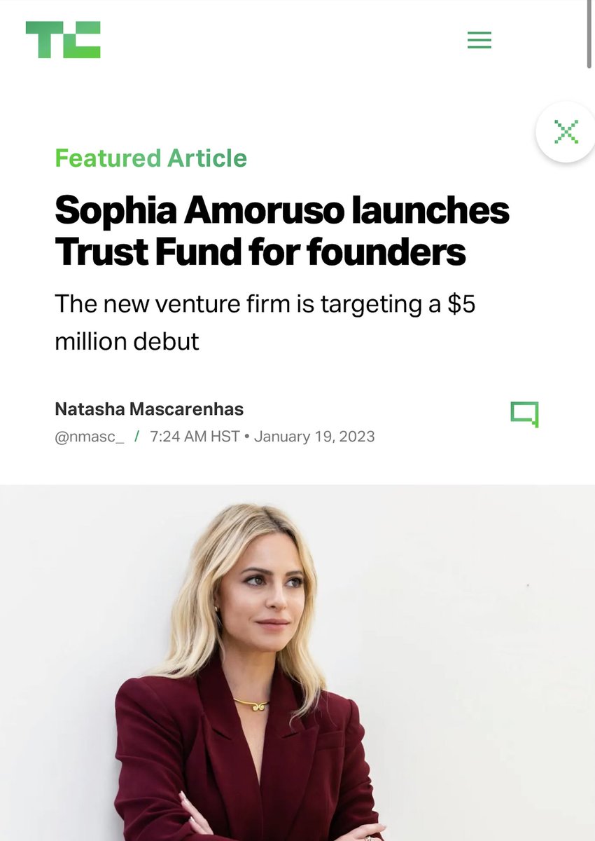 Today marks the debut of Trust Fund, my $5 million venture fund. I'm raising in public with what's called a 506(c) election, which means anyone (you!) can apply to be an LP. I'm taking checks from $2,000 to $20,000. 

Learn more and apply here: 
trustfund.vc/invest