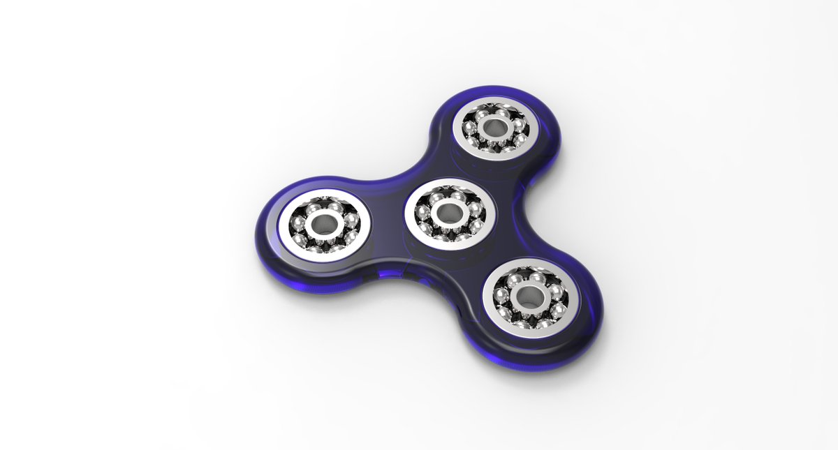 Fidget Spinner.

Designed in #solidworks &amp; Rendered in #keyshot

#3dmodeling