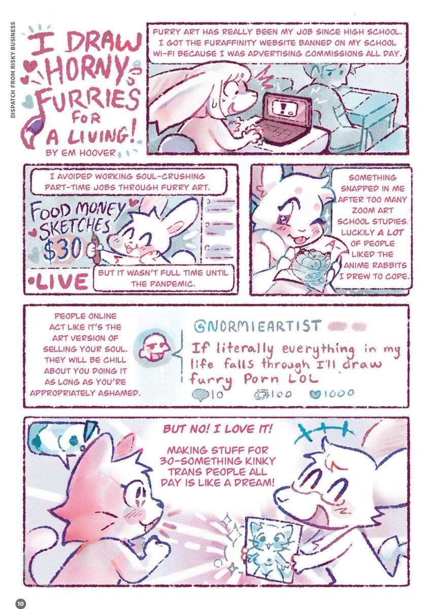 pawberri's tweet photo. I may or may not have written a comic for The Nib abt furries 🤫 you can read it online now https://t.co/rGYvv22Jud