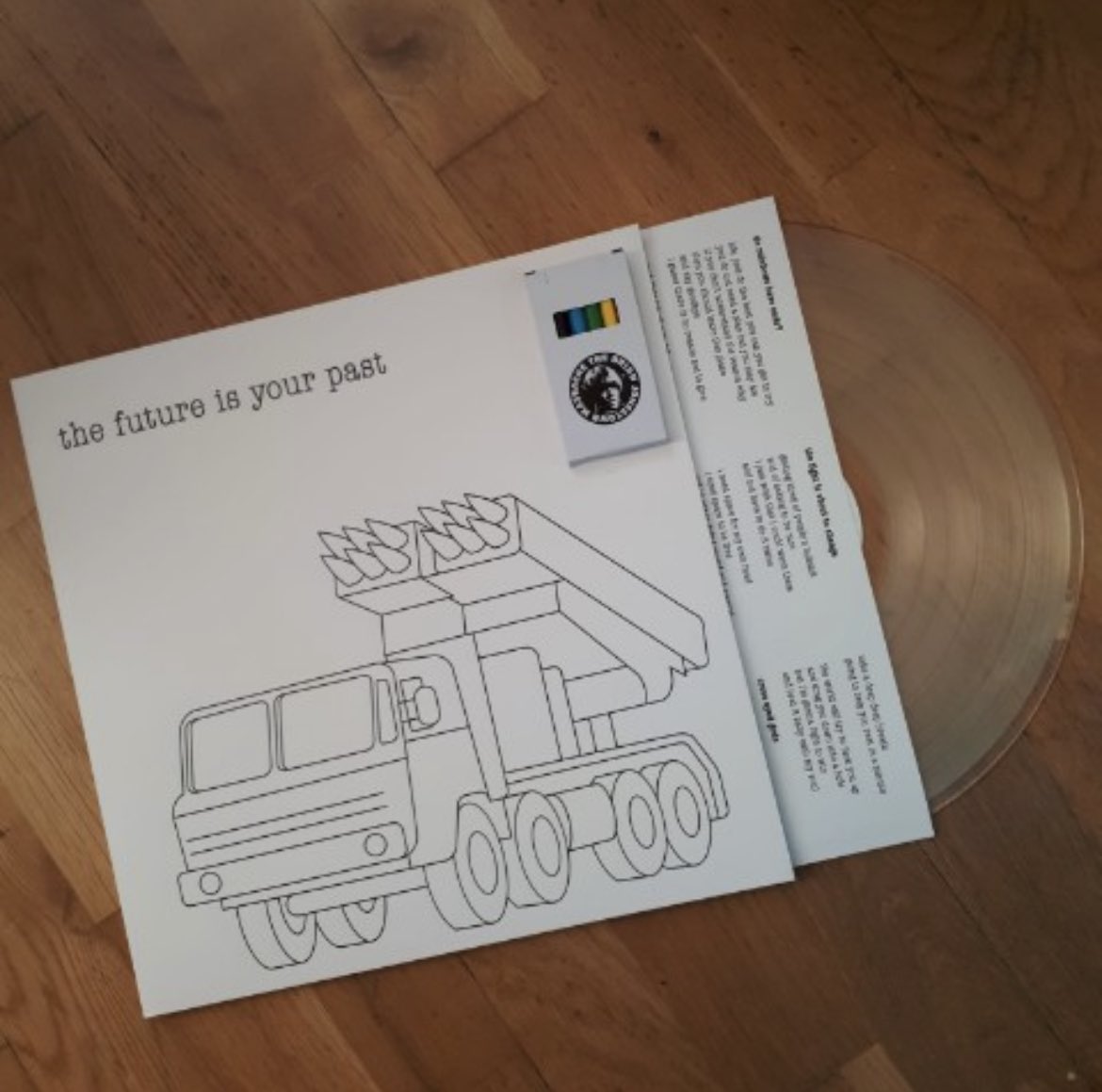 antonnewcombe's tweet image. “the future is your past.” The 20th bjm lp featuring a color your own cover with six pencils included. Release date: feb 10, 2023 - ask for it everywhere!