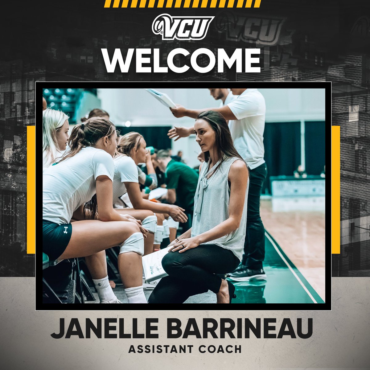 VCUvolleyball's tweet photo. We are thrilled to welcome Janelle Barrineau and Cecilia Blanchard back to our program as assistant coaches!

🗒️ https://t.co/03S6xQ1WdJ

#LetsGoVCU https://t.co/wI22VO4g7b