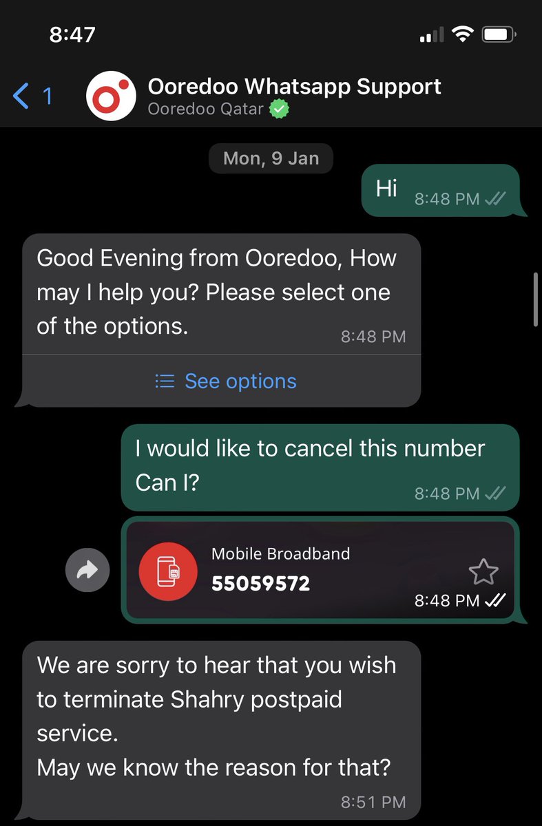 Where2goQatar's tweet photo. Again.. the bad experience with @OoredooCare of @OoredooQatar, waste of time, robot style of someone repeating words with no action, 10 days wasting my time till this moment no action.. #bigfail https://t.co/CzboDkpouR