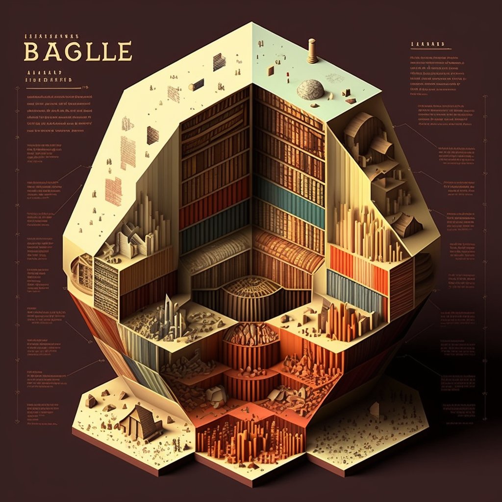 Infographics in the mood of Tolkien, Lovecraft, Dr. Seuss, Borges.