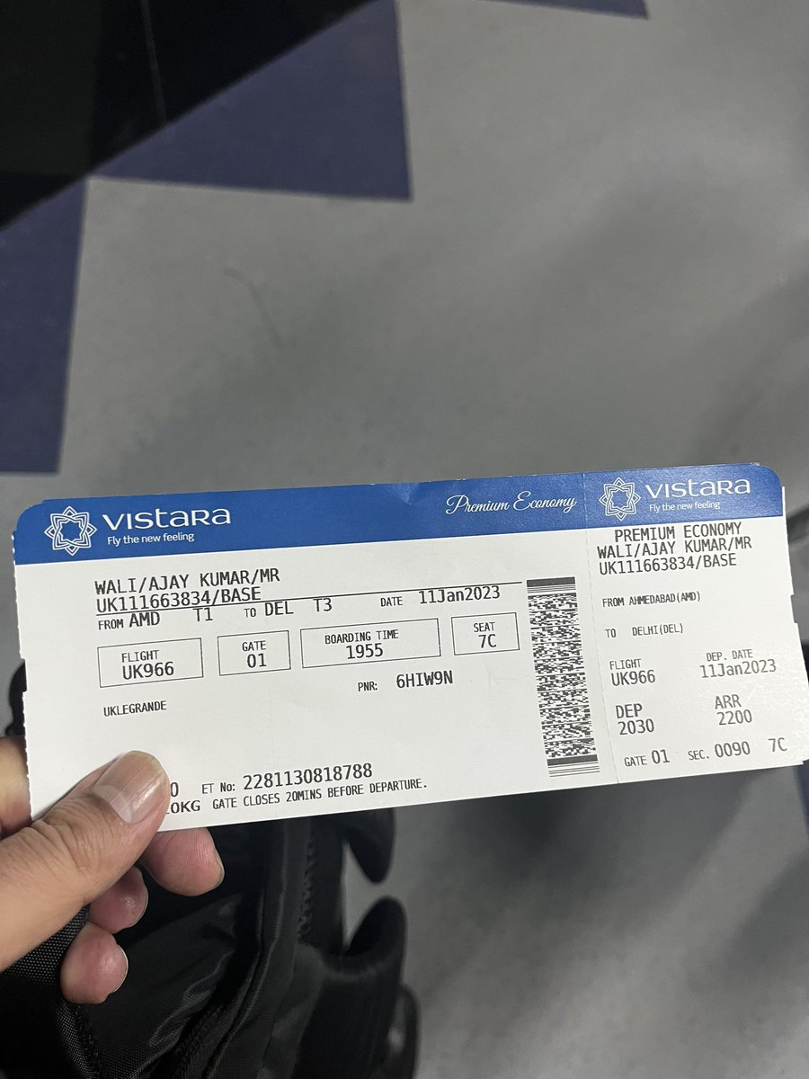 wali_ajay's tweet photo. @airvistara My flight details https://t.co/yYjiVzElYc